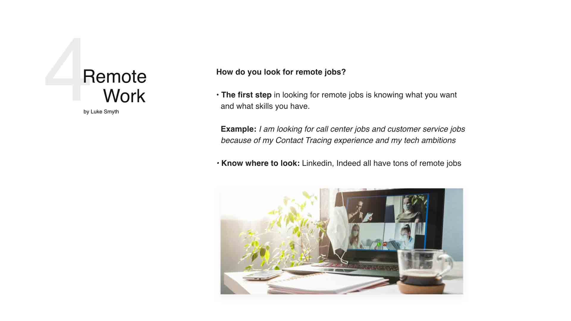 Remote working